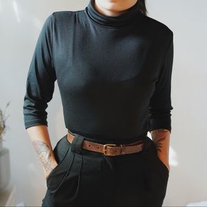 Black vintage turtleneck